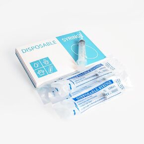 6 Pack 12ml/cc Dental Irrigation Syringe,with Curved Tip,for Oral Dental Care,Tonsil Stones Squirt Liquid Injection,Lab,Refilling,Feed Small Pet (6)