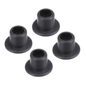4pcs Flanged Sleeve Bearing - [5mm x 7mm x 7mm] POM Oilless Bushing for Equipment Machine Use | Black