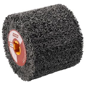 Abrasive Drawing Wheel Surface Conditioning Tool 60 Grit 120 x 100 x 19 mm Wire Drawing Burnishing Polishing Wheel for Wood Metal Surface Polishing 4.7"x 4"