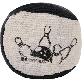 TonGass (3-Pack, Black & Grey Microfiber Ultra Dry Bowling Grip Ball Microfiber Bowling Rosin Bags Bowling Powder Bag for Hands