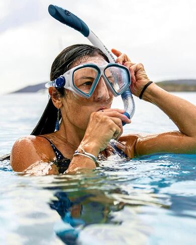 OutdoorMaster x U.S. Divers Cozumel TX Combo Snorkeling Gear for Adults, Dry Snorkel Set Panoramic View Anti-Fog Anti-Leak Swim Mask, Scuba Diving Swimming Snorkel Kit in Saudi Arabia