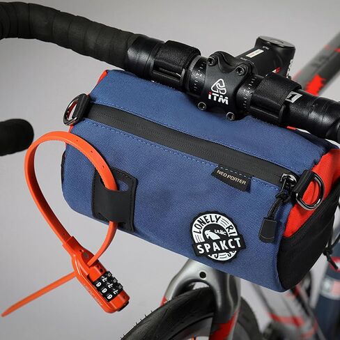 Bike Handlebar Bag Handy Front Bike Bags Handlebar Storage Pouch Pack with Shoulder Strap Little Mountain Road Bike Barrel Bag (black, 1.5 L) in Saudi Arabia