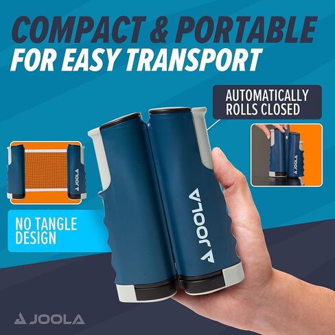 JOOLA Retractable Ping Pong Net with Clamps - Table Tennis Net Stretches 5.75' - Clamps on Table Up to 2" Thick - Optional Ping Pong Paddles and Balls in Saudi Arabia