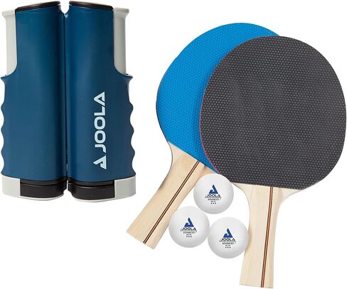 JOOLA Retractable Ping Pong Net with Clamps - Table Tennis Net Stretches 5.75' - Clamps on Table Up to 2" Thick - Optional Ping Pong Paddles and Balls in Saudi Arabia