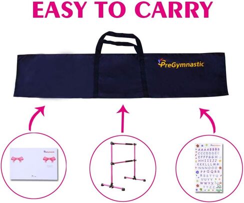 PreGymnastic Updated 4ft Adjustable & Portable Freestanding Ballet Barre with Carrying Bag for Dancing Stretch in Saudi Arabia