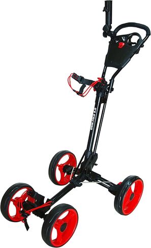 4 Wheel Folding Push Pull Golf CART - Foot Brake - ONE Second to Open & Close! in Saudi Arabia