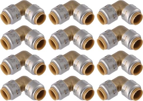 SharkBite Max 1/2 Inch 90 Degree Elbow, Push to Connect Brass Plumbing Fitting, PEX Pipe, Copper, CPVC, PE-RT, HDPE, UR248A in Saudi Arabia
