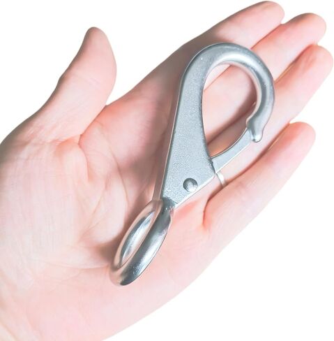 2/4Pcs Fixed Snap Hook, Stainless Steel 316 Mini Directional Hook with Fixed Ring Boat Rigging Quick Release Fixing Buckle in Saudi Arabia