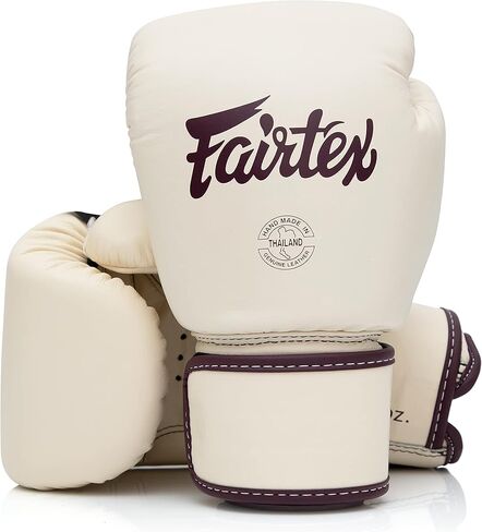 Fairtex BGV16 Leather Muay Thai Boxing Gloves - Lightweight | Compact Size | Superior Hand & Wrist Protection | Premium Leather | Grip Bar, Suitable for Training & Competition in Kuwait