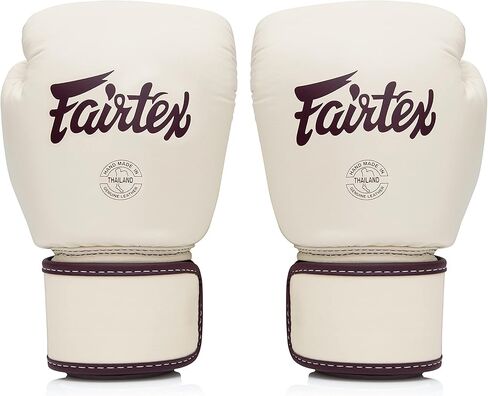 Fairtex BGV16 Leather Muay Thai Boxing Gloves - Lightweight | Compact Size | Superior Hand & Wrist Protection | Premium Leather | Grip Bar, Suitable for Training & Competition in Kuwait