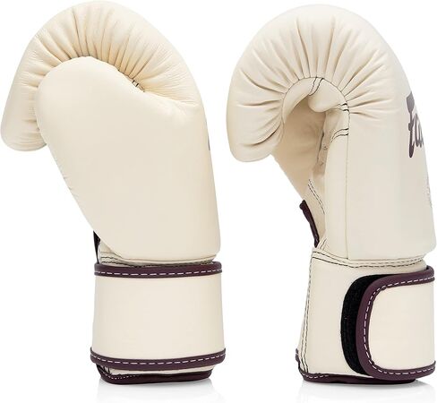 Fairtex BGV16 Leather Muay Thai Boxing Gloves - Lightweight | Compact Size | Superior Hand & Wrist Protection | Premium Leather | Grip Bar, Suitable for Training & Competition in Kuwait