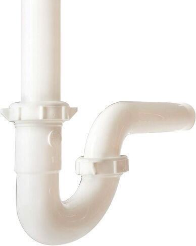 Plumb Pak Keeney 400WK 1.25-in. x 1.5-in. Plastic P-Trap with Reducing Washer, White, 1-1/2-Inch or 1-1/4-Inch by 1-1/2-Inch in Kuwait