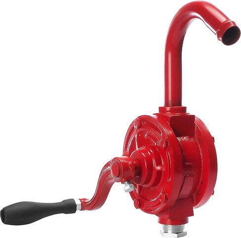 Groz Rotary Barrel Pump With Drum Level Indicator | Dual Directional | Cast Iron | 1-inch Pump Inlet | NBR Seals | Steel Discharge Spout | 3-piece Rigid Suction Tube in Kuwait