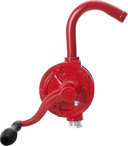 Groz Rotary Barrel Pump With Drum Level Indicator | Dual Directional | Cast Iron | 1-inch Pump Inlet | NBR Seals | Steel Discharge Spout | 3-piece Rigid Suction Tube in Kuwait
