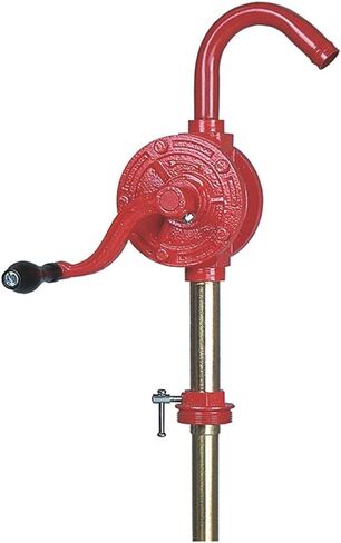 Groz Rotary Barrel Pump With Drum Level Indicator | Dual Directional | Cast Iron | 1-inch Pump Inlet | NBR Seals | Steel Discharge Spout | 3-piece Rigid Suction Tube in Kuwait