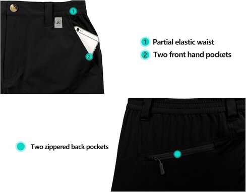 Mapamyumco Mens Hiking Cargo Shorts, Quick Dry 11 Inch Stretch Lightweight for Golf Travel Hiking in Kuwait