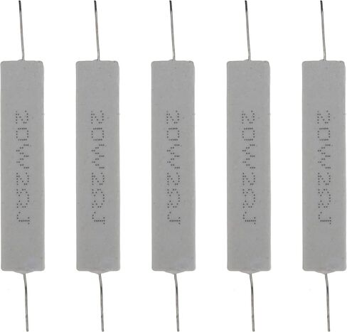 (Pack of 5) 20W 2K Ohm 5% Power Wirewound Ceramic Horizontal Cement Resistor in Saudi Arabia