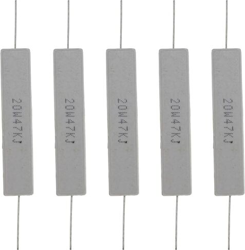 (Pack of 5) 20W 2K Ohm 5% Power Wirewound Ceramic Horizontal Cement Resistor in Saudi Arabia