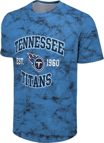 FOCO NFL Men's Officially Licensed Established Wordmark Camo Performance Throwback Team Color Crewneck T-Shirt in Saudi Arabia