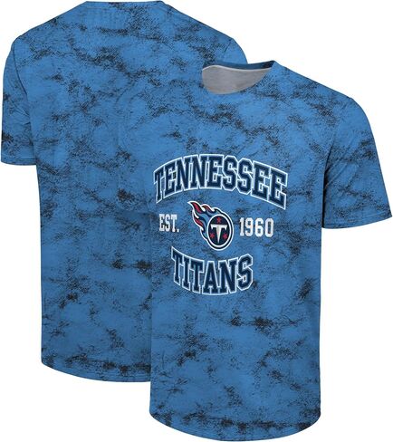 FOCO NFL Men's Officially Licensed Established Wordmark Camo Performance Throwback Team Color Crewneck T-Shirt in Saudi Arabia