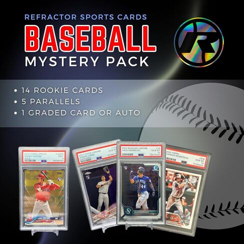 Baseball Mystery Hot Pack - 20 Cards - 1 Graded Card/AUTO - 14 RCS - 5 Parallels in Saudi Arabia