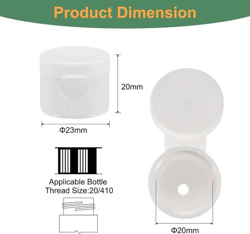 uxcell 36pcs 24/410 Flips Top Caps For Bottles, Replacement Plastic Reusable Non-Spill Bottle Lid for Squeeze Bottles, Refillable Bottles, Plastic, Empty, Shampoo Bottles, Black in Saudi Arabia
