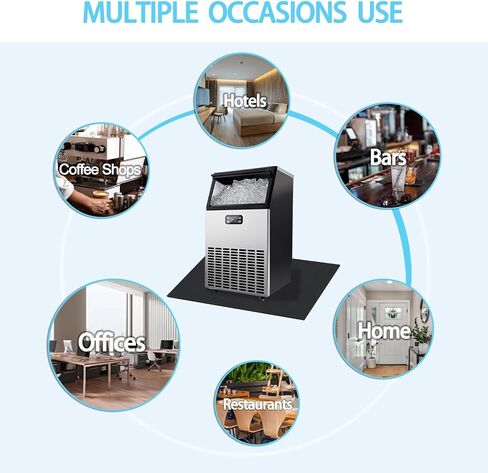 Mat for Commercial Ice Maker, Mat for Freestanding and Under Counter Ice Maker Absorbent Drying Mat for Kitchen Appliance, Ice Maker Machine Mat for Home, Bar, Restaurant, Hotel, 23.6''x19.7'', Grey in Saudi Arabia