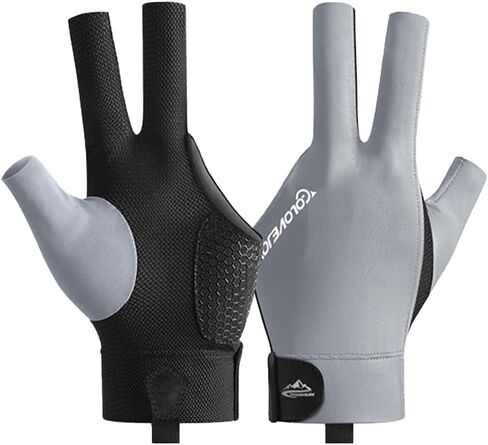 Pool Glove Left Hand, Billiards Glove, Billiard Pool Gloves for Left Hand 3 Finger, Snooker Cue Sport Glove Popular Sizes for Men & Women in Saudi Arabia