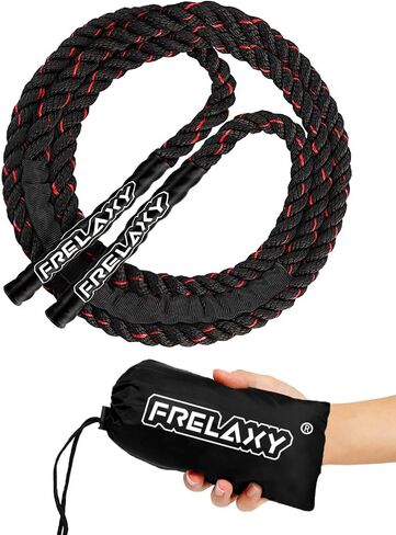 Weighted Jump Rope, Jump Rope 1LB for beginners, Heavy Jump Ropes for Fitness, Total Body Workouts, Weight Loss, Strength Training, Compact Skipping Rope for Home Gym Workout Equipment in Saudi Arabia