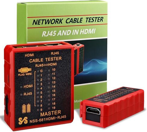 جهاز اختبار الكابل المحوري (محوري) المحمول BNC F-Style RJ45 جهاز فحص كابل استمرارية إيثرنت in Kuwait