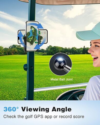 Upgraded Golf Cart Magnetic Phone Holder Mount Compatible with EZGO/Club Car/Yamaha, [Strong Magnet] Universal Gym Phone Holder Compatible with iPhone/Galaxy/Google Pixel, All Smartphones in Kuwait