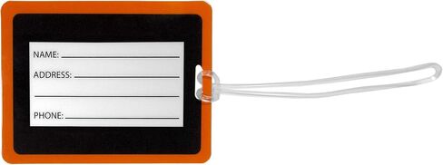 NFL Cincinnati Bengals Vinyl Luggage Tag, 2pk, Orange in Saudi Arabia