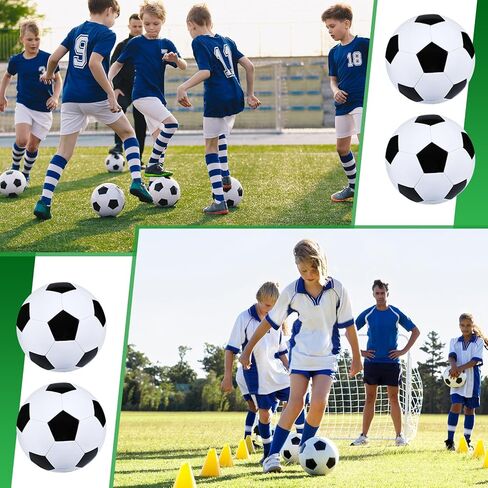 Leyndo 24 Pcs Operation Christmas Shoebox Gifts Include Deflated Size 5 Soccer Balls with Pumps in Bulk with Needles for Child Youth Kids Adults Christmas Charity Training Practice Game Play Gifts in Kuwait