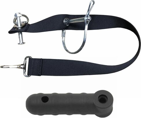 Steel Hitch and Flex Connector Set for Burley Bike Trailers and Other Similar Tow Arm Trailers (Flex for Round with Strap) in Saudi Arabia