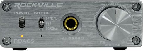 Rockville RDAC5B DAC محول رقمي إلى تناظري USB/بصري/RCA/مضخم سماعة الرأس in Kuwait
