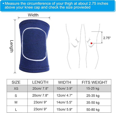 PATIKIL M Size Protective Knee Pads, 3 Pairs Sponge Volleyball Knee Pads Breathable Dance Knee Pads Brace for Women Men Football Basketball Workout, Black in Saudi Arabia
