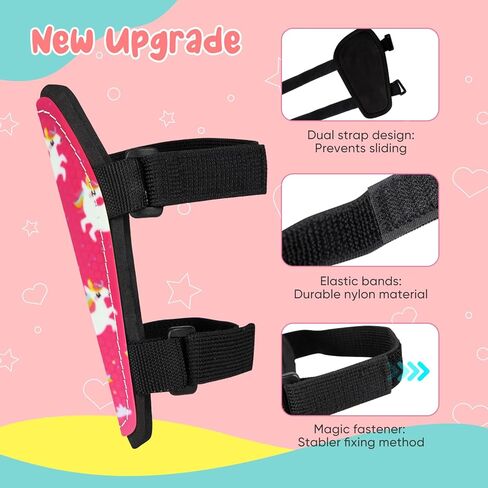 واقيات قصبة القدم للأطفال، مجموعة JAOBHAHY 4 قطع من وسادات قصبة القدم وجوارب كرة القدم للأطفال الصغار للفتيات، بطانة EVA تقلل من التأثير والإصابات للأطفال من عمر 3-5 4-6 5-8 in Kuwait