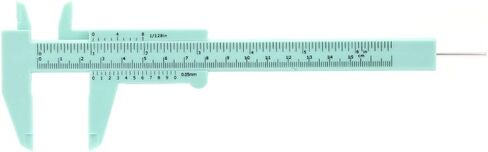 Plastic Vernier Caliper with Double Sided Scale High Accuracy 0.05mm Resolution 150mm Vernier Ruler for Jewelry Measurement School Exhibition Gifts (Black) in Saudi Arabia