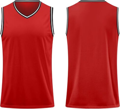 Blank Men's Basketball Jersey Cuff Stripes Team Athletic Scrimmage Uniform Mesh Sport Shirt S-3XL in Kuwait