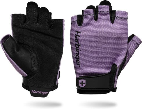 Harbinger Power Gloves 3.0 - Durable Half Finger Weightlifting Gloves with Adjustable Wrist Closure, Breathable Leather Palm, Small, Women's in Saudi Arabia
