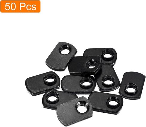uxcell Slide in T-Nut with Offset Thread, 25Pcs 5/16"-18 Carbon Steel Zinc-Plating Nuts for T Track Extrusions in Kuwait