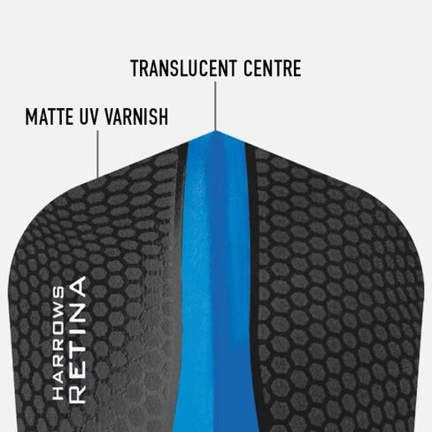 Harrows Retina | Premium Extra Strong 100 Micron Dart Flights in Standard Shape … in Kuwait