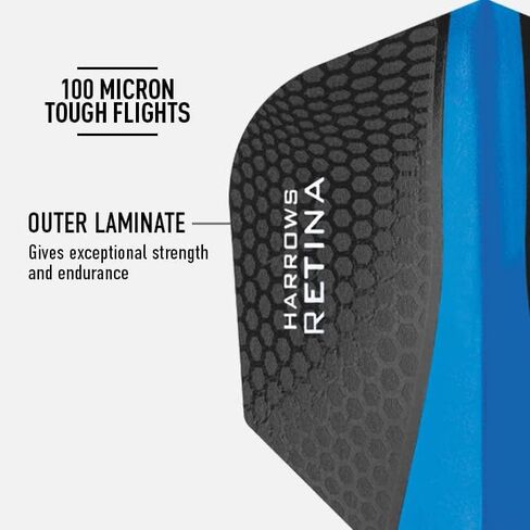 Harrows Retina | Premium Extra Strong 100 Micron Dart Flights in Standard Shape … in Kuwait