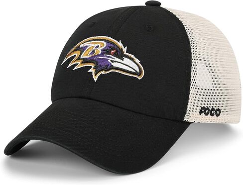 FOCO Men's NFL Team Logo Casual Mesh Trucker Hat Caps in Saudi Arabia