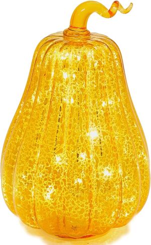 زجاج الزئبق القرع ضوء الموقت تعمل 8 بوصة الجدول محور الخريف الخريف زينة عيد الهالوين عيد الشكر اليقطين ديكور in Kuwait