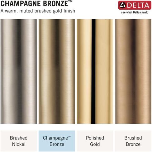 Delta Faucet Velum Toilet Paper Holder, Gold Wall Mounted Toilet Paper Holder, Tissue Holder, Champagne Bronze IAO20851-CZ in Saudi Arabia