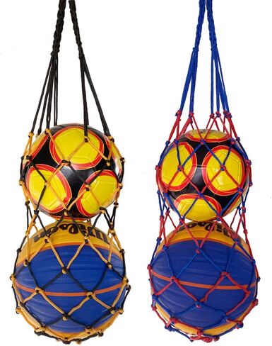 Sports Ball Bag Net Basketball Soccer Football Storage Bag 2 Pack Nylon Carry Bag for Holding Basketball,Soccer, Volleyball in Saudi Arabia