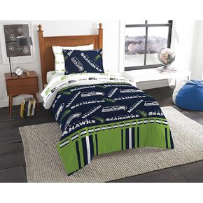 Northwest NFL Seattle Seahawks Bed in a Bag Set, Twin, Rotary