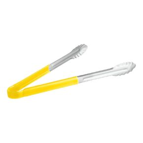 OCS Pro Series 16" Black Color Coded Grilling Tongs | All Purpose Kitchen Utensil Stainless Steel Tongs for Home and Commercial Kitchens