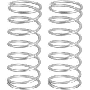 uxcell 2Pcs Compression Springs, 0.7mm Wire Diameter x 7mm OD x 30mm Length 304 Stainless Steel Extension Spring Ballpoint Pen Pressure Springs for Shop Home Repairs, Silver